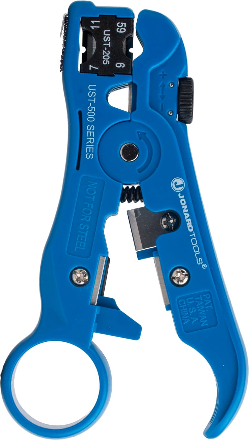 Jonard Tools Jonard UST-500 Universal Cable Stripper for RG59/6 and 7/11 Coax Cables - Image 1