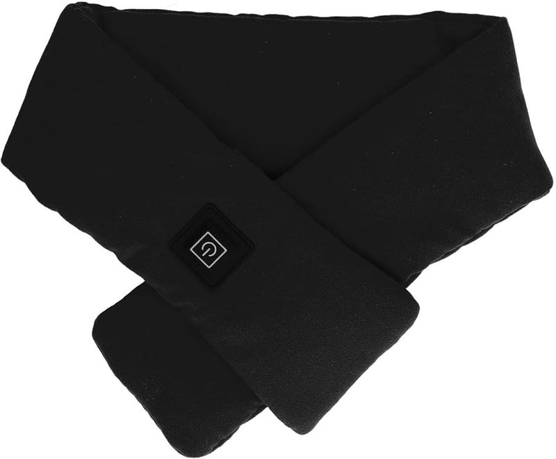 وشاح كهربائي ساخن قابل للغسيل من ألياف الأكريليك للدفء في الشتاء للبالغين والأطفال وكبار السن باللون الأسود - Image 4