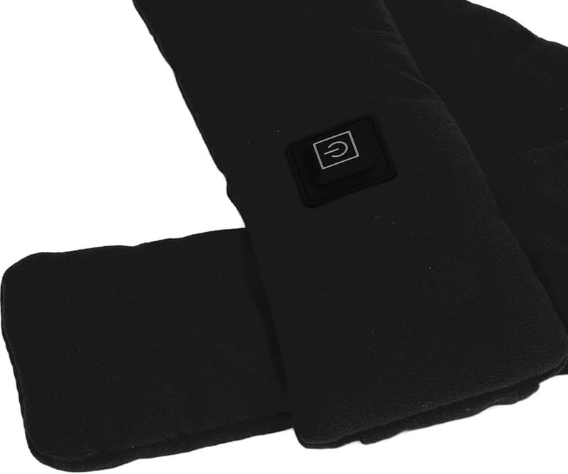 وشاح كهربائي ساخن قابل للغسيل من ألياف الأكريليك للدفء في الشتاء للبالغين والأطفال وكبار السن باللون الأسود - Image 5