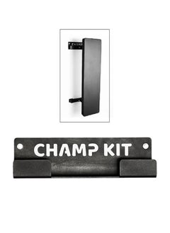 CHAMP KIT Flat Bench Holder | Wall Mounted | Maximize Your Space, Black  - Image 1