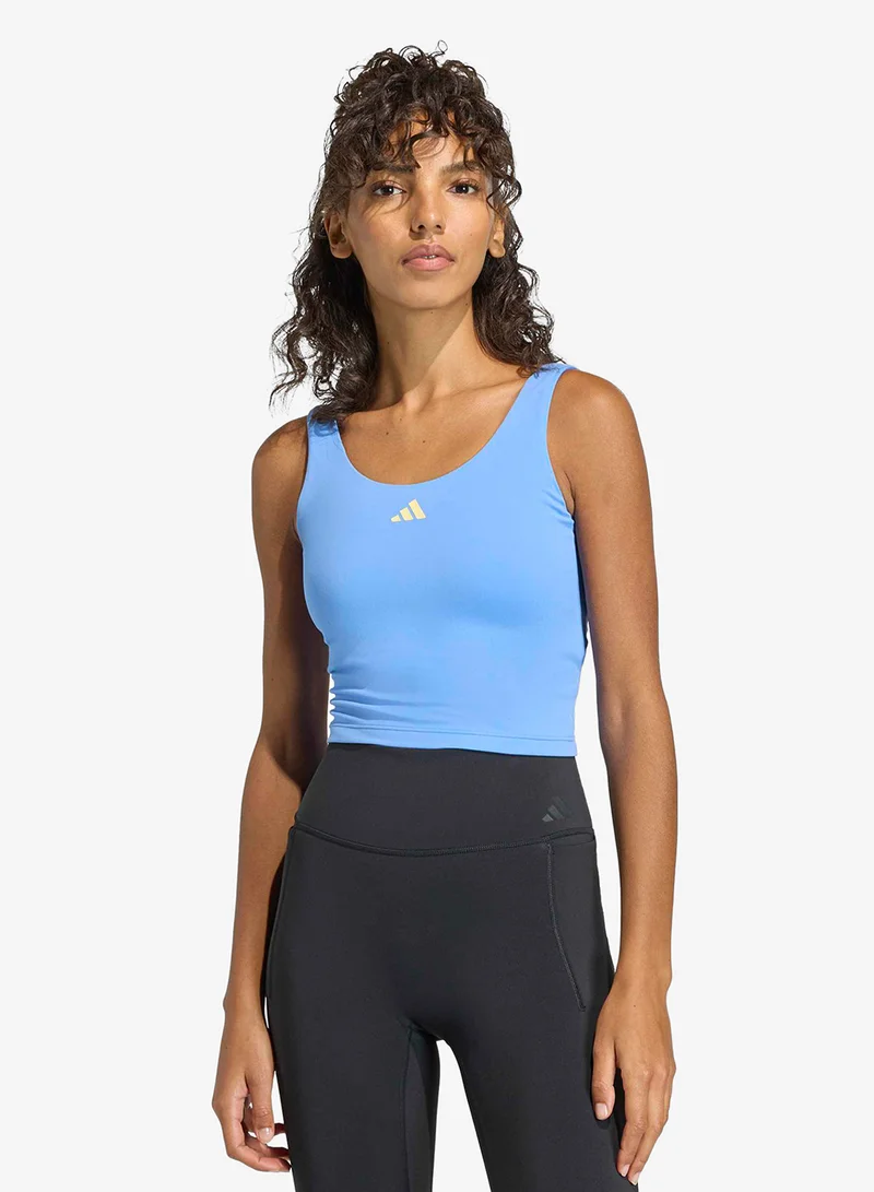 اديداس 3-Stripes Studio All Me Light Support Tank