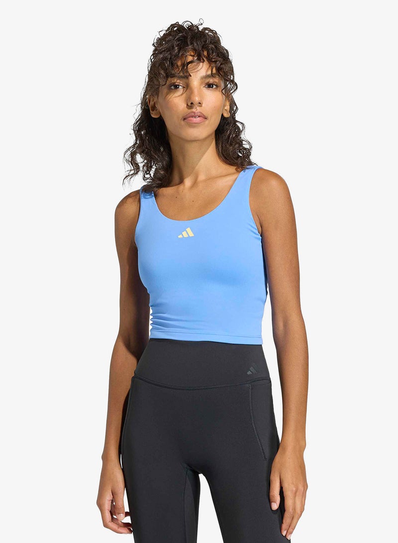 Adidas 3-Stripes Studio All Me Light Support Tank - Image 1