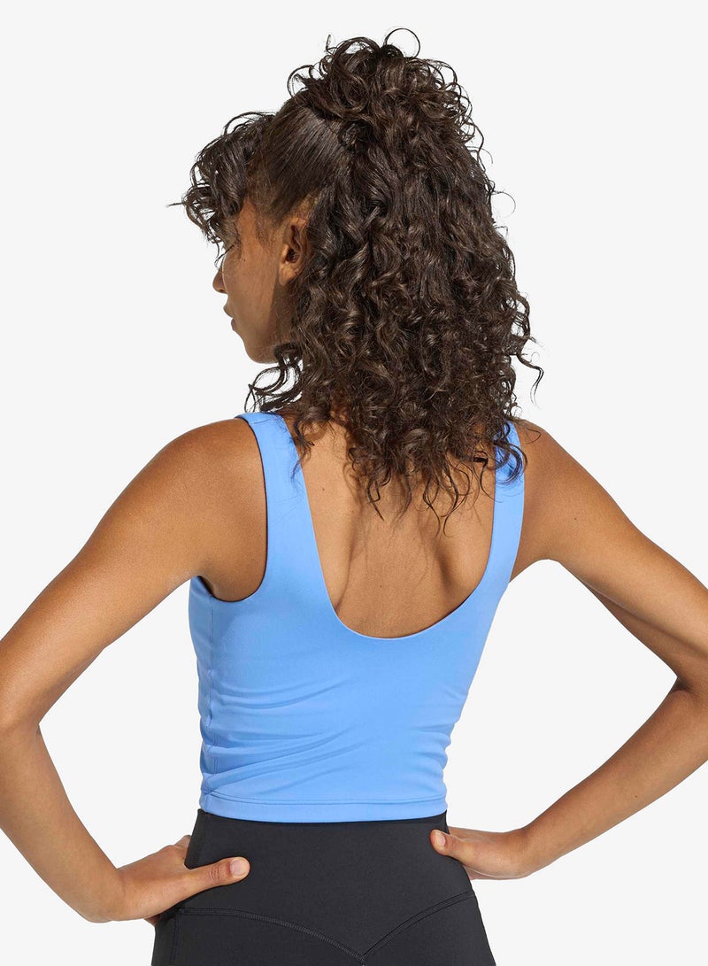 Adidas 3-Stripes Studio All Me Light Support Tank - Image 4