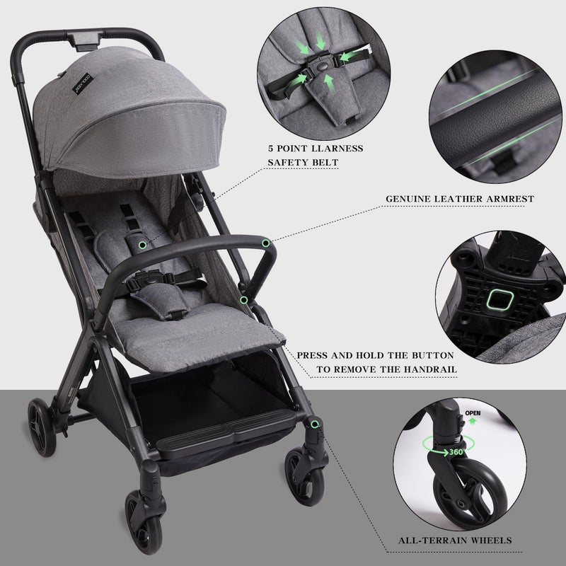 COOL KIDS Gravity Automatic Fold Travel Stroller - Image 4