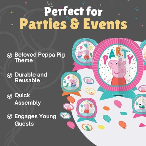 Amscan Peppa Pig Confetti Party Centerpiece Kit (Pack of 27) - Vibrant, Colorful & Fun Table Decorations - Ideal for Kids' Birthday Celebrations - Image 5