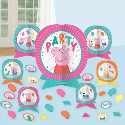 Amscan Peppa Pig Confetti Party Centerpiece Kit (Pack of 27) - Vibrant, Colorful & Fun Table Decorations - Ideal for Kids' Birthday Celebrations - Image 4