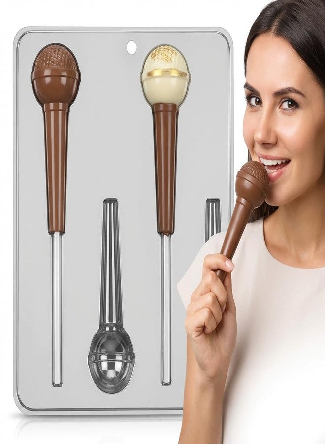 Lollipops Microphone Lollipop Chocolate Candy Mold 3325 with 4 Cavities - Image 4
