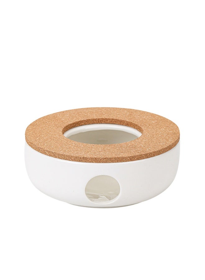 هومستر مدفئ سيراميك للشاي وحامل شمعة للغلايات والكؤوس - مدفئ عالمي لإبقاء القهوة والشاي والحليب دافئاً - Image 1