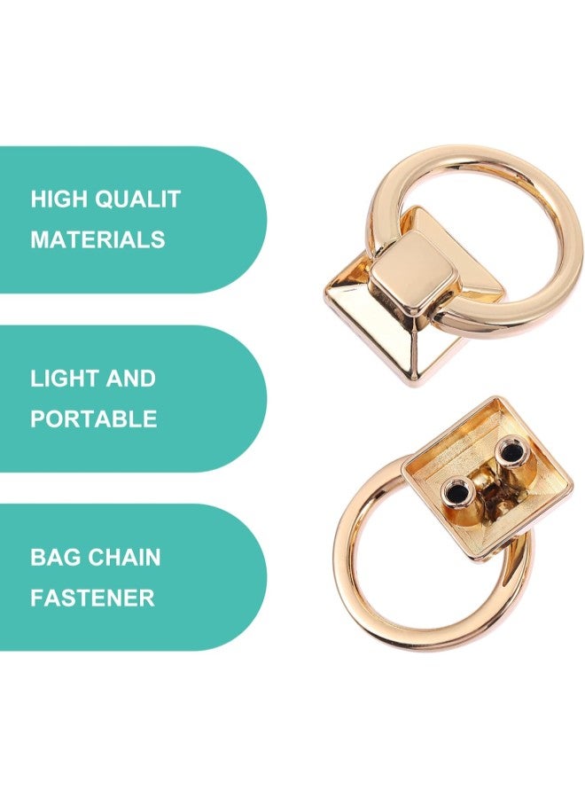 klarako 5PCS Chain Strap Bag Buckle Purse Chain Connector Link Clips with O Rings DIY Leather Craft Purse Replacement for Purse Making Golden  - Image 1