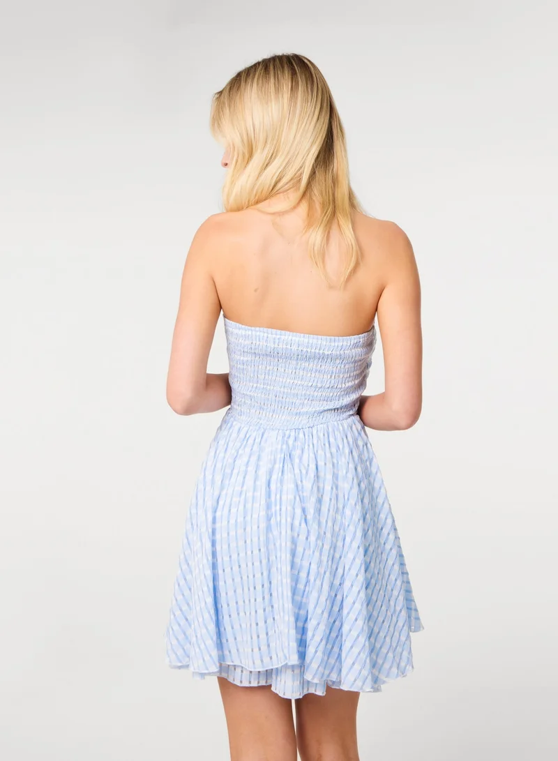 بينك فانيلا Knot Front Bandeau Playsuit