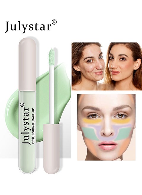 Liquid Concealer, Mutil-Use Full Coverage Concealer and Color Corrector For Acne Dark Spots Blemishes And Under Dark Circles, Waterproof Long Lasting, 2ML