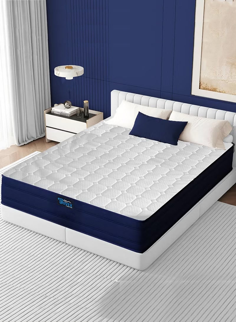 TRIVEX King Size Mattress Dual Comfort Orthopedic King Mattress Spine Support & Pressure Relief Breathable 25cm Thick Medium Firm 5-Year Warranty Mattress 180x200 - Image 1