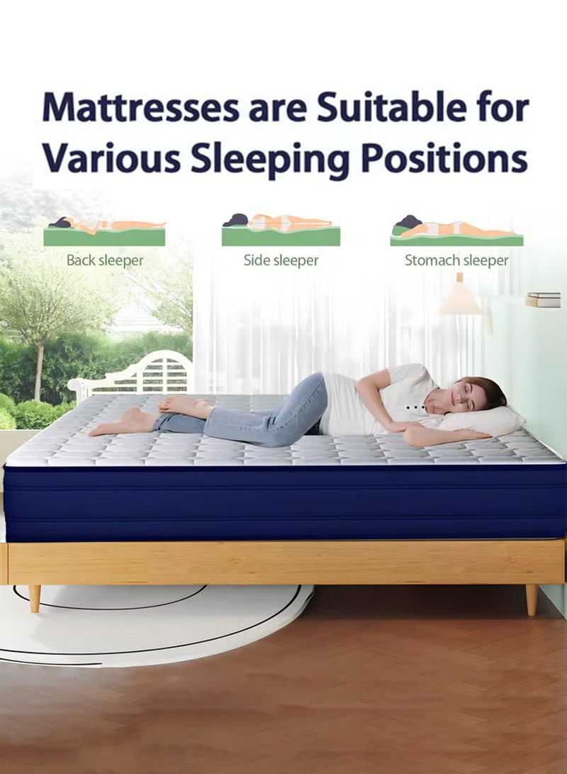 TRIVEX King Size Mattress Dual Comfort Orthopedic King Mattress Spine Support & Pressure Relief Breathable 25cm Thick Medium Firm 5-Year Warranty Mattress 180x200 - Image 4