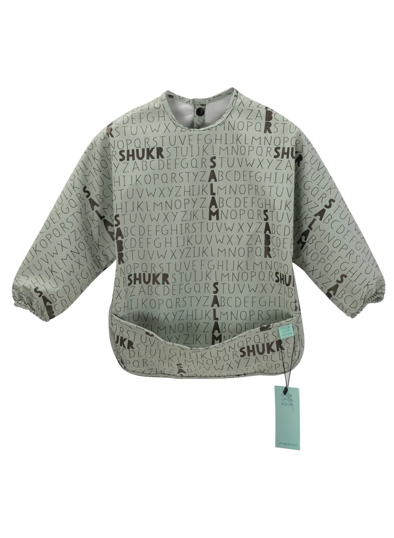 ONCE UPON A DUA Long Sleeved Pocket Bib with Carry Pouch