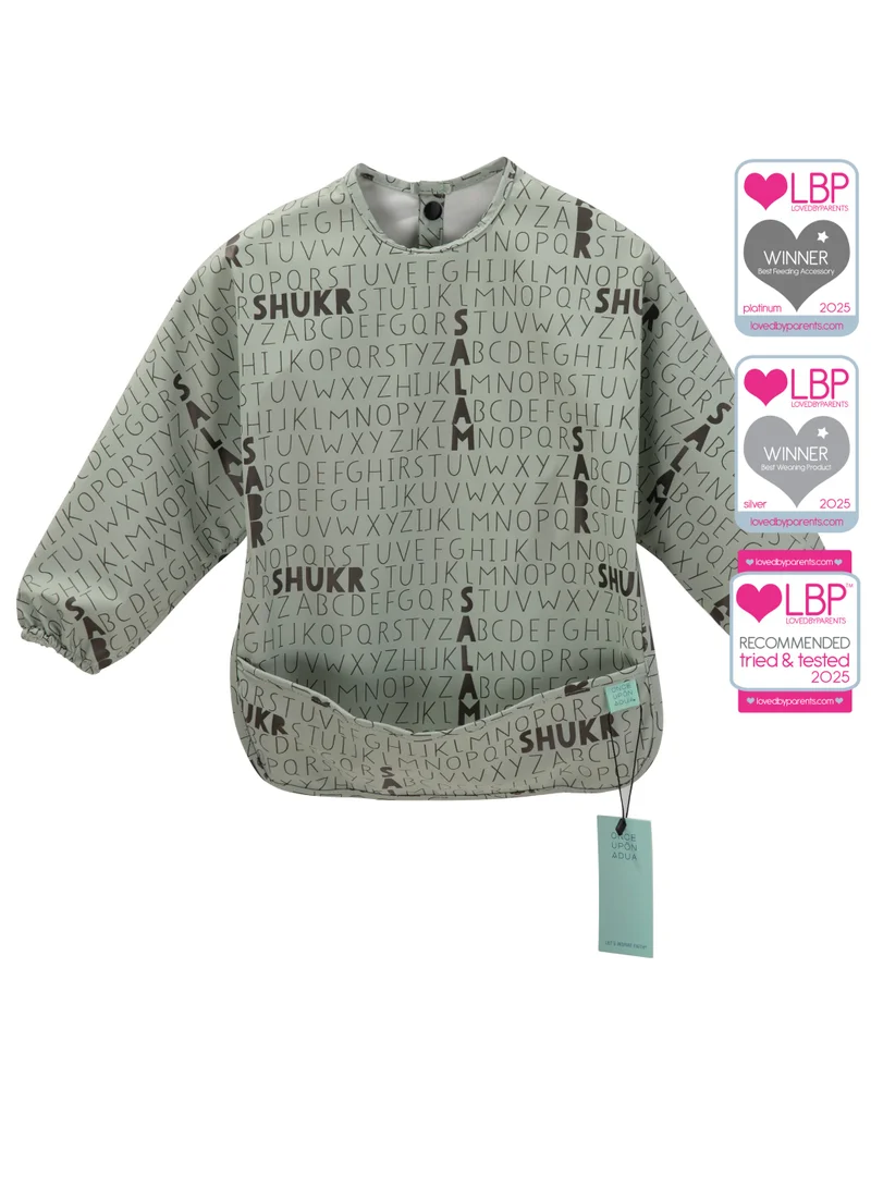 ONCE UPON A DUA Long Sleeved Pocket Bib with Carry Pouch