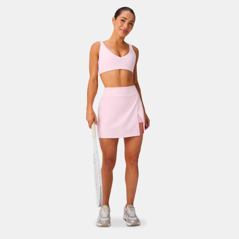 Fabletics Pink Women's PureLuxe Longline Low-Support Training Sports Bra for Women | Best Price UAE