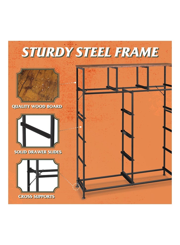 keke 11-drawer large size Fabric model For inside Home Bed Room Storage Cabinet Multicolors 39.61" inch - Image 4