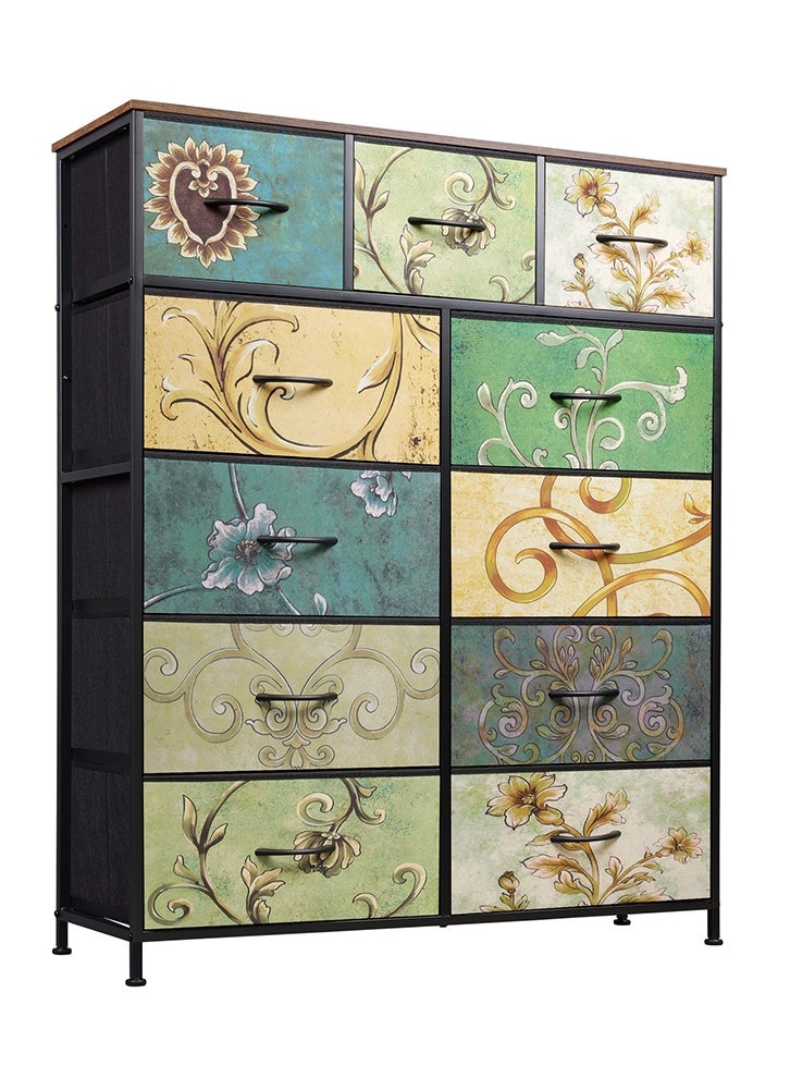 keke 11-drawer large size Fabric model For inside Home Bed Room Storage Cabinet Multicolors 39.61" inch - Image 1