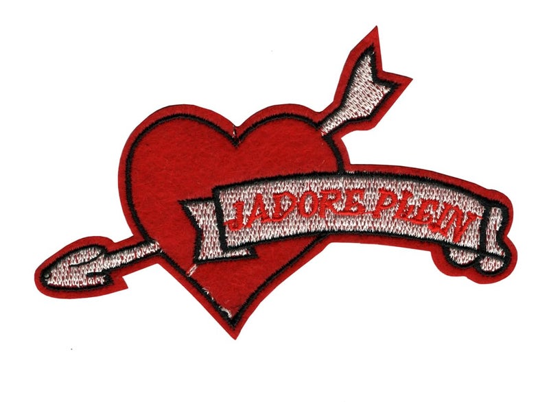 Love Applique Embroidered Sewon Patch Size 11cm x 7cm for Jackets Bags TShirts Jeans Pants Outdoor Clothing Imported from Malaysia 1 Piece Code SBX13 - Image 1