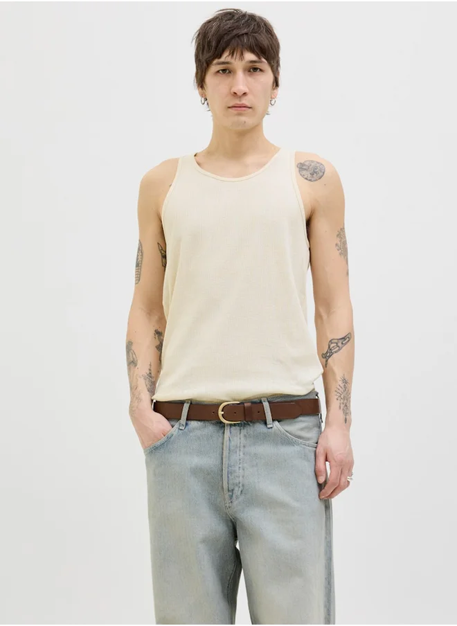 JACK & JONES Regular Fit Knitted Tank Top
