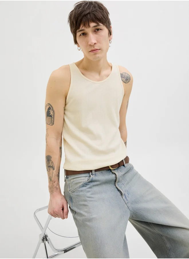 JACK & JONES Regular Fit Knitted Tank Top