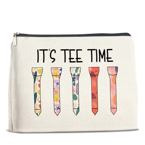 UPNEGE Golf Lovers Gift for Women Makeup Bag Golf Weekend Gifts Golfer Gifts for Women Cosmetic Bag Zipper Makeup Pouch - Image 1