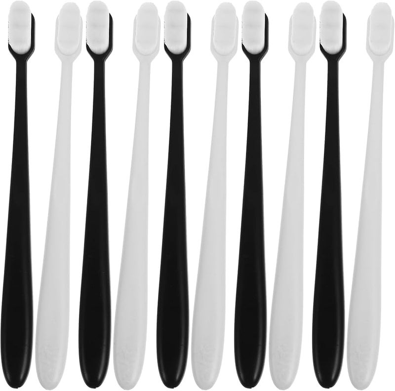10Pcs Soft Bristle Toothbrushes for Adults and Pregnant Women with Ergonomic Handle - Image 2