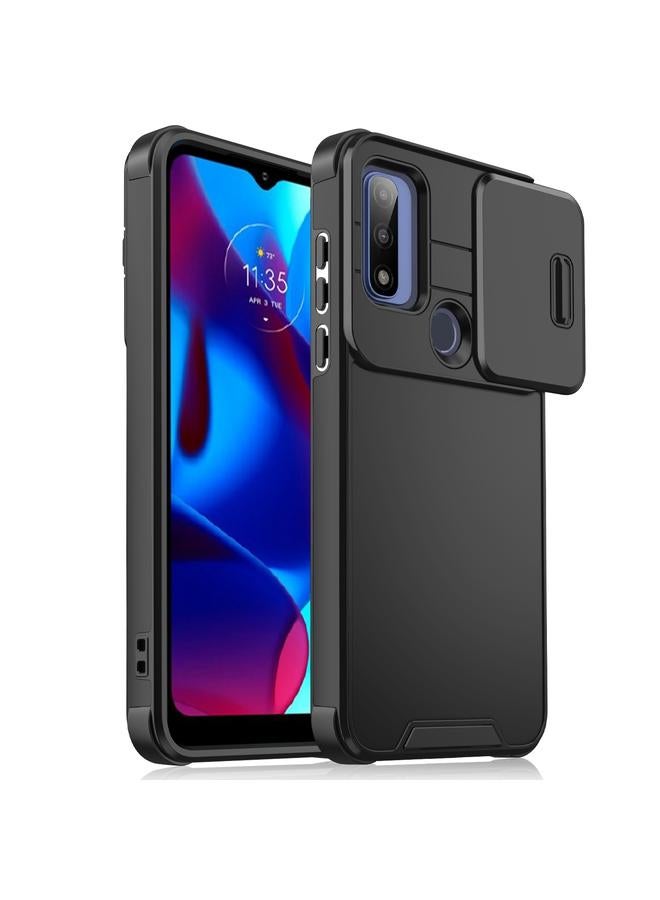 S-TOP Case For Motorola Moto G Pure 2021 Sliding Camshield TPU + PC Phone Case - Image 1