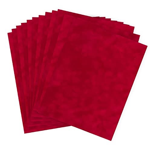 SEI S.E.I. 8.5-Inch x 11-Inch Velvet Paper, Tomato Color, 12-Sheet - Image 1