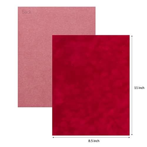SEI S.E.I. 8.5-Inch x 11-Inch Velvet Paper, Tomato Color, 12-Sheet - Image 2