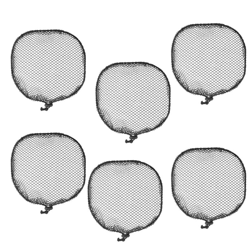 HEALLILY 6pcs Elastic Wig Cap Drawstring Ponytail Net DIY Wig Mesh Breathable Mesh Wig Cover Hairdressing Tool Accessories for Women Men