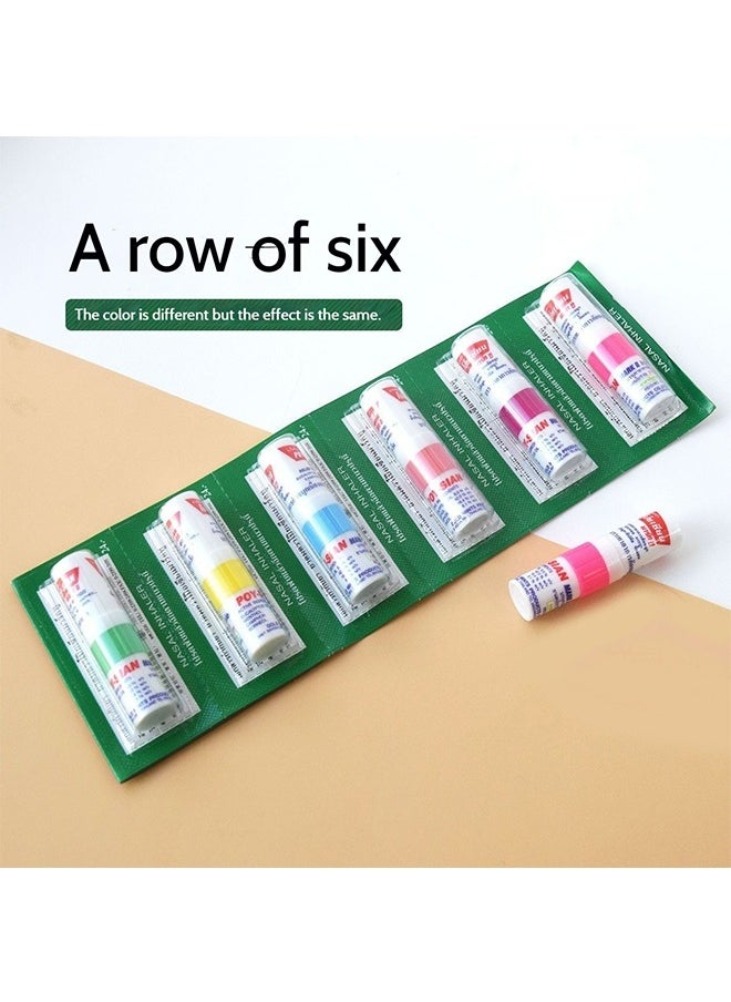 POY SIAN Mark II Menthol Aromatherapy Nasal Inhaler，Nasal Stick 6pack，Natural Herbal Remedy with Cooling Essential Oils Poysian，Enhance Breathing + Boost Focus，Fresh Cooling Sensation  - Image 3