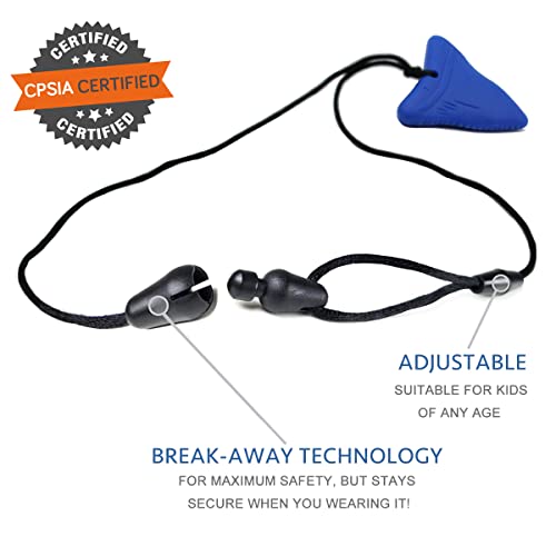 QUALEAP AMBER Xtra Tough (XT) Shark Tooth Chew Necklace for Kids - Chewing Necklace Teether Necklace Chew Toys Teething Toys - Designed for Chewing, Autism Sensory Teether Toy (Toughest - Aggressive Chewer) - Image 4