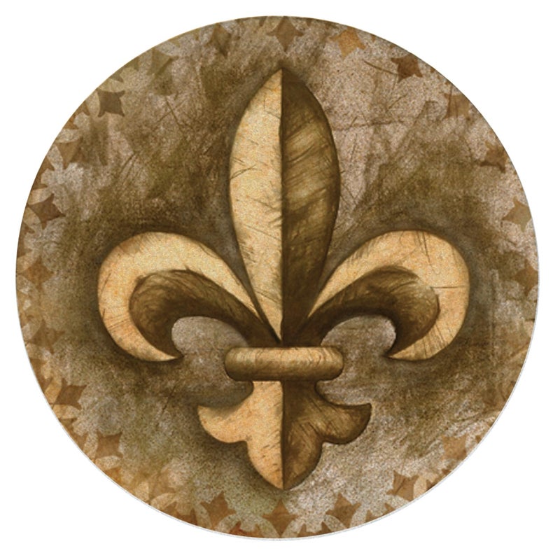 Thirstystone Absorbent Drink Coaster Set Fleur de Lis