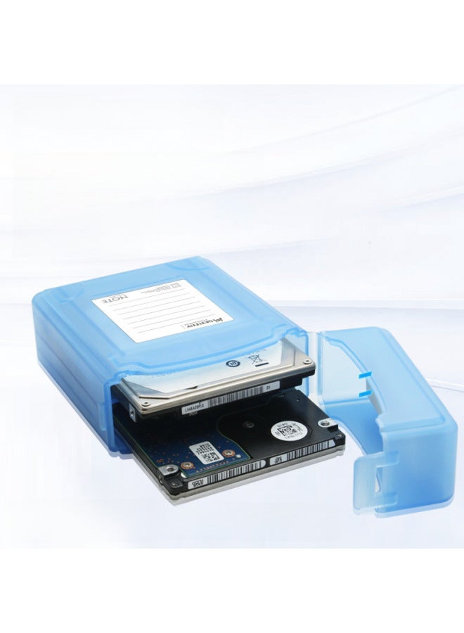 Colorful 2.5 Hard Disk Protection Box Hard Disk Box Double Disk Storage Box Filing Box Hard Disk Protection Box Storage Box Move-Color:Black  - Image 2