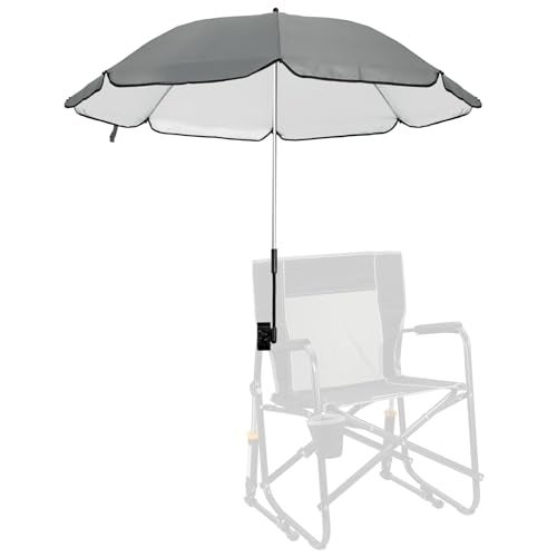 Fevbcnrj Chair Canopy Umbrella Compatible with GCI - Sunshade Attachment, Portable Umbrella for Beach Chair, with Adjustable Clamp and Easy to Install, Sun Protection for Outdoor, Beach, Camping Chairs - Image 1