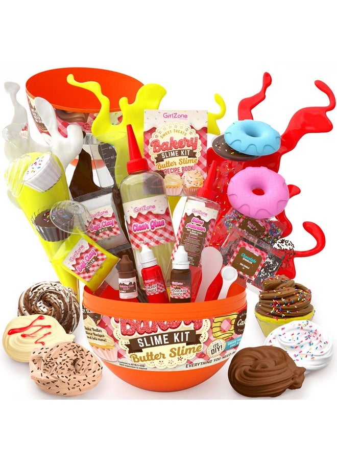 GirlZone - Sweet Treats Butter Slime Bakery Kit, Make Sweet Treats Slime, Slime Butter & Cake Scented Slime, Fun Slime Making Kit And Great Gift Idea - Image 1