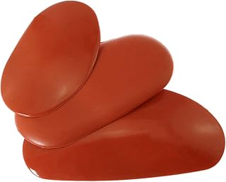 MEETOOT Clay Rubber Three Piece Set Soft Mud Tools Rib for Pottery and Clay Artists Casting Clay on Wheels, Hand-Built - Image 1