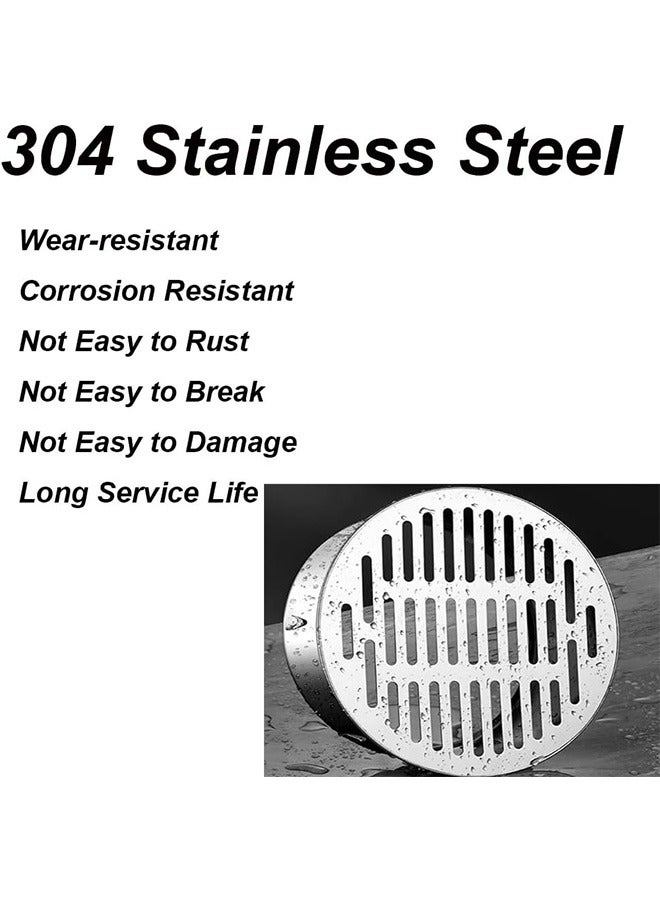 مكافحة الانسداد طابق الصرف غطاء, 304 الفولاذ المقاوم للصدأ مطبخ طابق الصرف غطاء, جولة Snap-in الصرف مكافحة حجب جولة الشبكة غطاء, سهلة التنظيف - Image 3