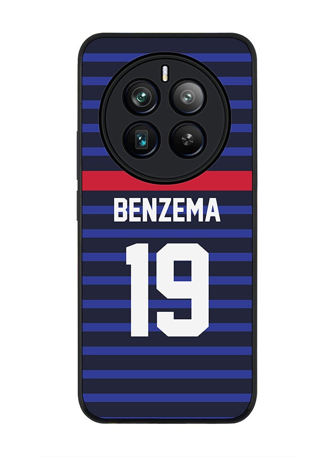 Stylizedd Rugged Black edge case for Realme 12 Pro / Realme 12 Pro Plus 5G, Slim fit Flexible Cover -  Football Team - France, Player Name - Benzema - Image 1