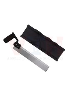 VTH WITH TAGLINE ABSOLUTE TOOLING SOLUTIONS VTH PrecisionCut Pro Durable ABS plastic mitre box with saw for precise 45 and 90 cuts perfect for home improvement and DIY projects  - Image 5