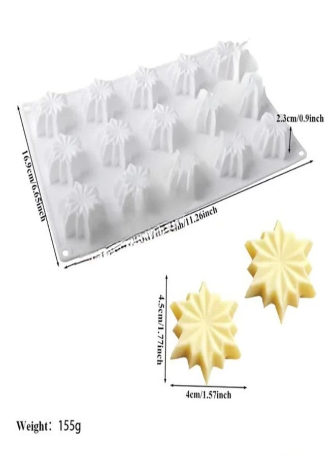 CAKE DECOR 15-Cavity Star Flower Silicone Chocolate Mold-G420 - Image 2