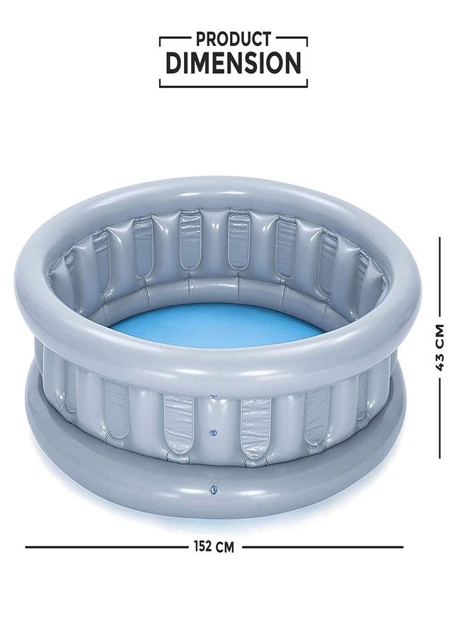 Glan Round Space Ship Inflatable Bath Water Tub for Kids Swimming Pool Accessories Inflatable Combo Summer Swimming Beach Pool Accessories Adults Water Fun Toys (Round Bath Tub) - Image 2