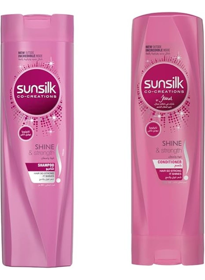 Sunsilk Shampoo Shine & Strength + Conditioner (350+ 350)ML