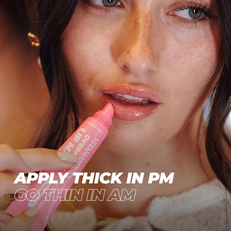 Vitamasques Overnight Lip Mask - Hydrating Vanilla Lip Balm Moisturizer with Vitamins & Natural Oil Hydrates, Nourishes & Plumps Lips Area - Korean Skin Care Lip Care Products (Pack of 3) - Image 5