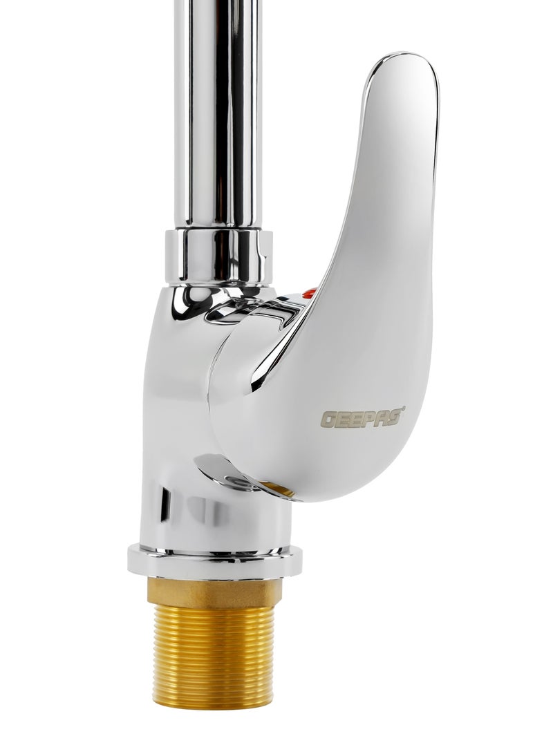 GEEPAS Single Lever Sink Mixer with Brass Deck Mounted Tap for Kitchen and Bathroom - Image 3