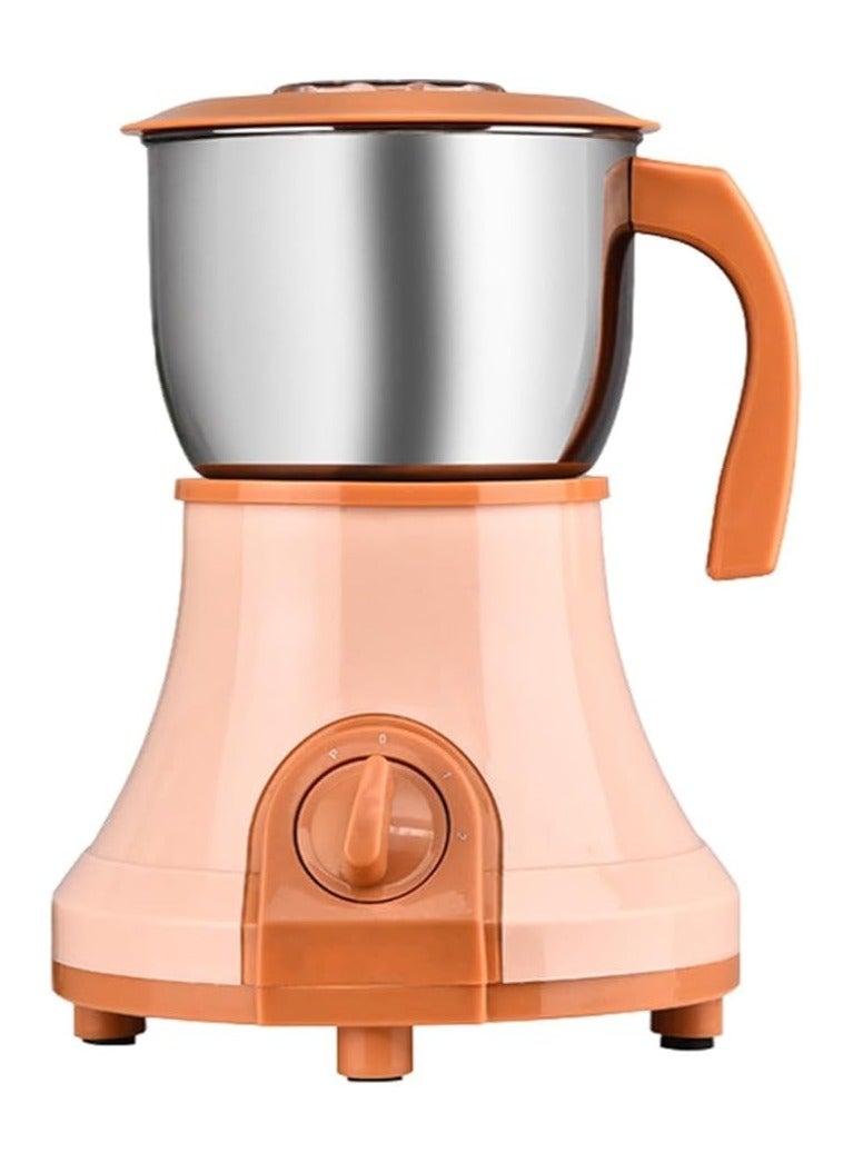 Electric Grain Grinder Portable Food Processer Spice Grinder for Indoor Outdoor 500 ML  - Image 1