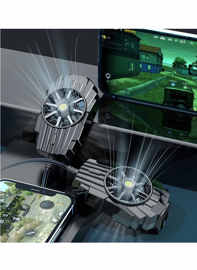 KASTWAVE Phone Cooler, Cellphone Radiator with Dual Semi-Conductor Cooling Chip, Suitable for All Types Cellphone from 4.5 to 7 Inches for Tiktok Live Streaming, Outdoor Vlog, Mobile Gaming  - Image 3