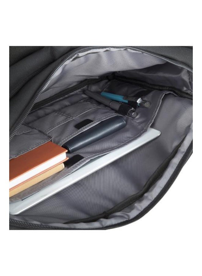 AMERICAN TOURISTER Nobleton Briefcase, 100% Polyester, Black|Quick Access Pocket|Antimicrobial Lining|Adjustable Shoulder Strap|Laptop Compartment - 1 Year International Warranty - Image 3