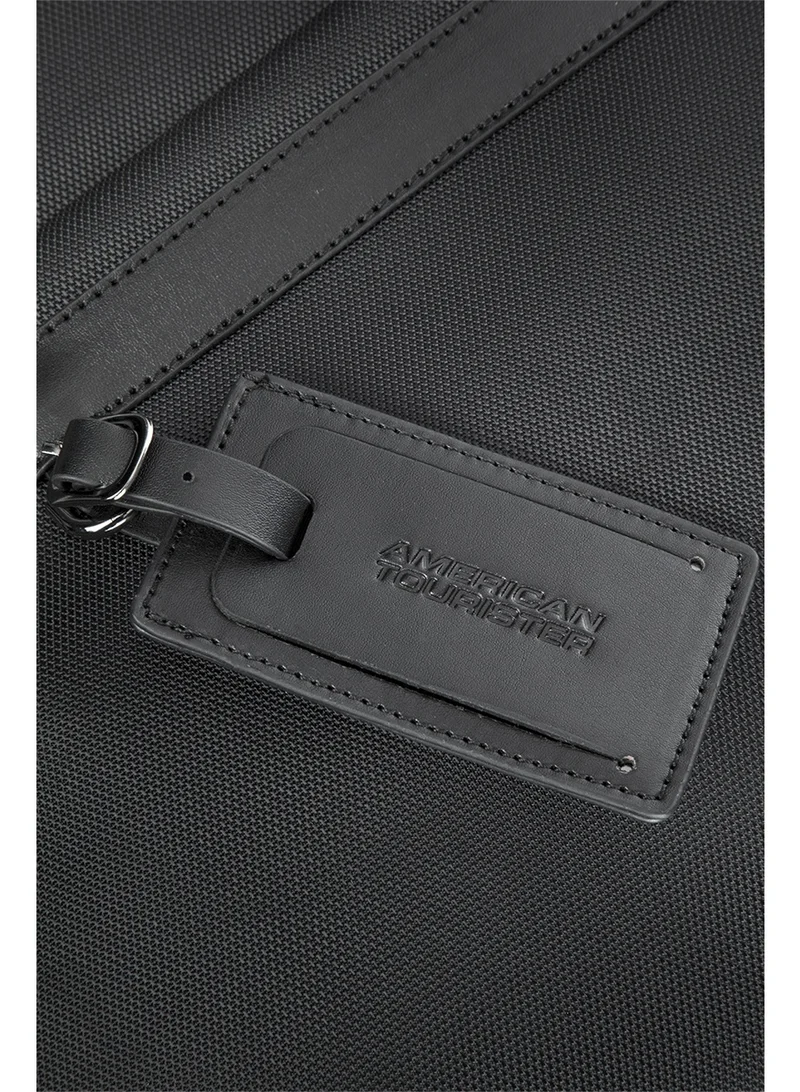 American Tourister  Nobleton Briefcase, 100% Polyester, Black|Quick Access Pocket|Antimicrobial Lining|Adjustable Shoulder Strap|Laptop Compartment - 1 Year International Warranty  | Best Price UAE